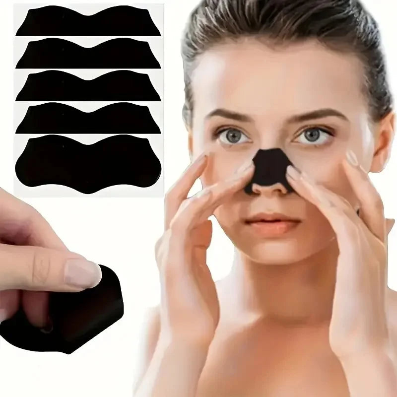 30 Pcs Charcoal Deep Cleansing Nose Strips, Absorb Blackheads & Pore Dirt, Purifying & Oil Control Blackhead Remover