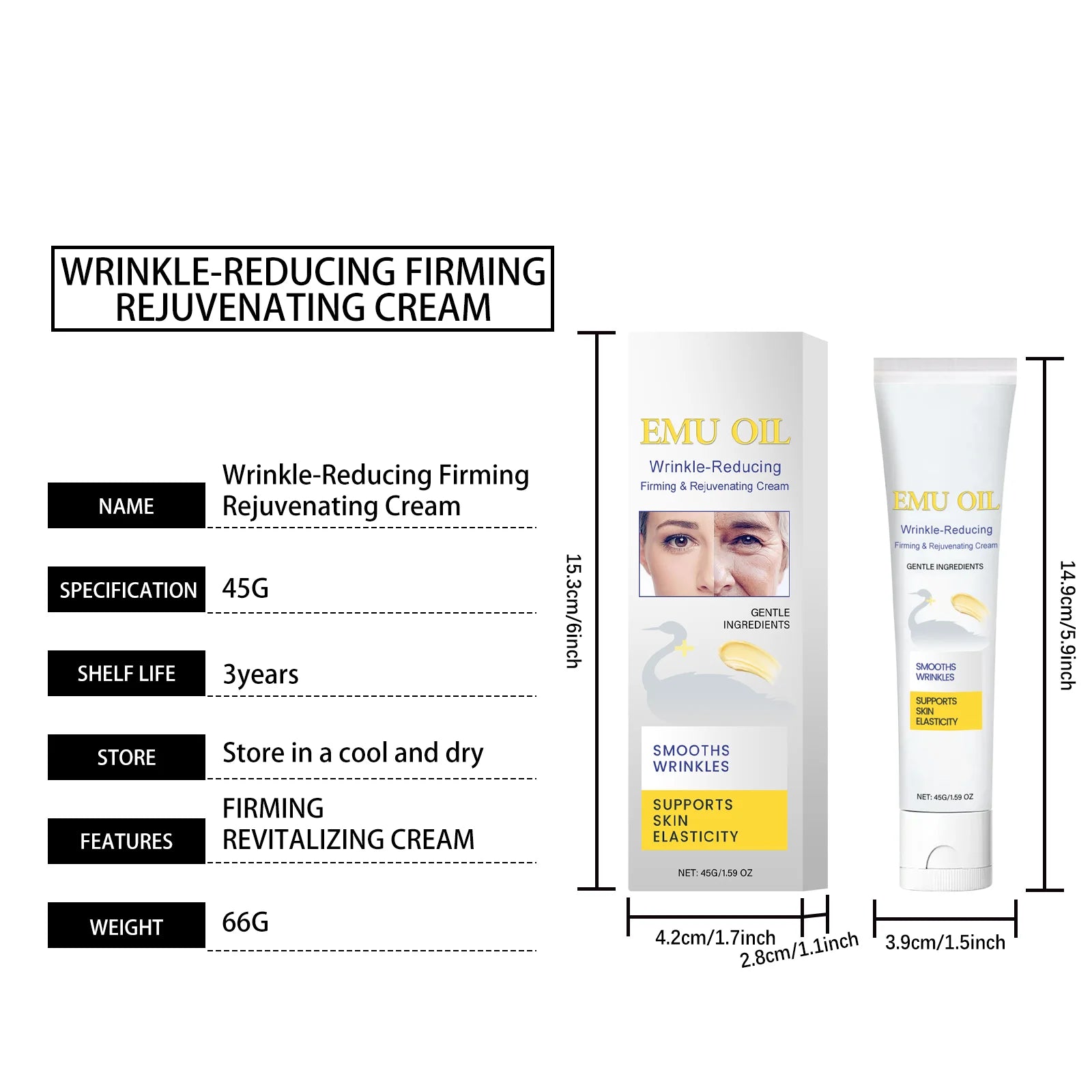 Facial Care Cream: Deep Hydration to Moisturize & Nourish, for Delicate, Soft, Refreshing Facial Skin